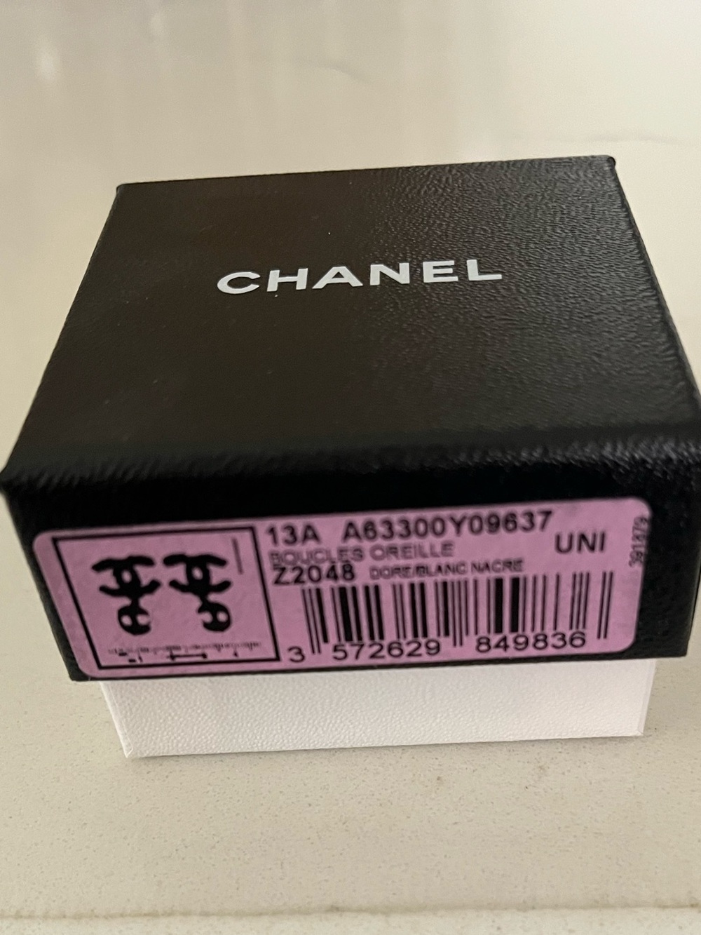 CHANEL Gold-Tone CC Pearl Drop Earrings - Gold and Cream - Picture 4 of 4